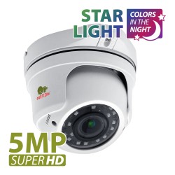 Dome AHD Κάμερα με Varifocal Lens 5MP CDM-VF37H-IR SuperHD Starlight