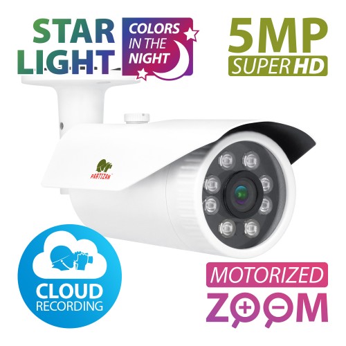 Bullet IP Κάμερα Motorized 5MP IPO-VF5MP AF Starlight Cloud