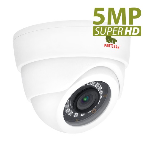 Dome AHD Κάμερα με Fixed Lens 5MP CDM-233H-IR SuperHD Metal