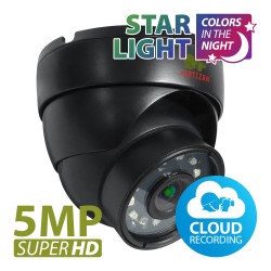 Dome IP Κάμερα Fixed 5MP IPD-5SP-IR Starlight v1.0 Cloud Black