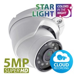 Dome IP Κάμερα Fixed 5MP IPD-5SP-IR Starlight v2.0 Cloud