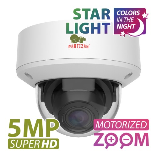 Dome IP Κάμερα Motorized 5MP IPD-VF5MP-IR AF Starlight SH v1.0