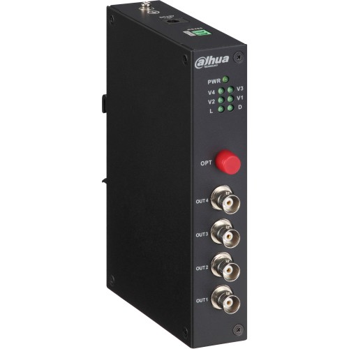 4ch HDCVI Οπτικός Δέκτης PFO2410R